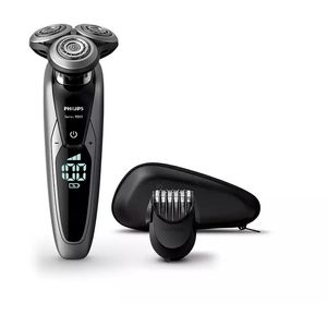 Máquina de Barbear PHILIPS S9711/41 (Autonomia 60 min - Bateria;  Wet&Dry; Aparador de barba)